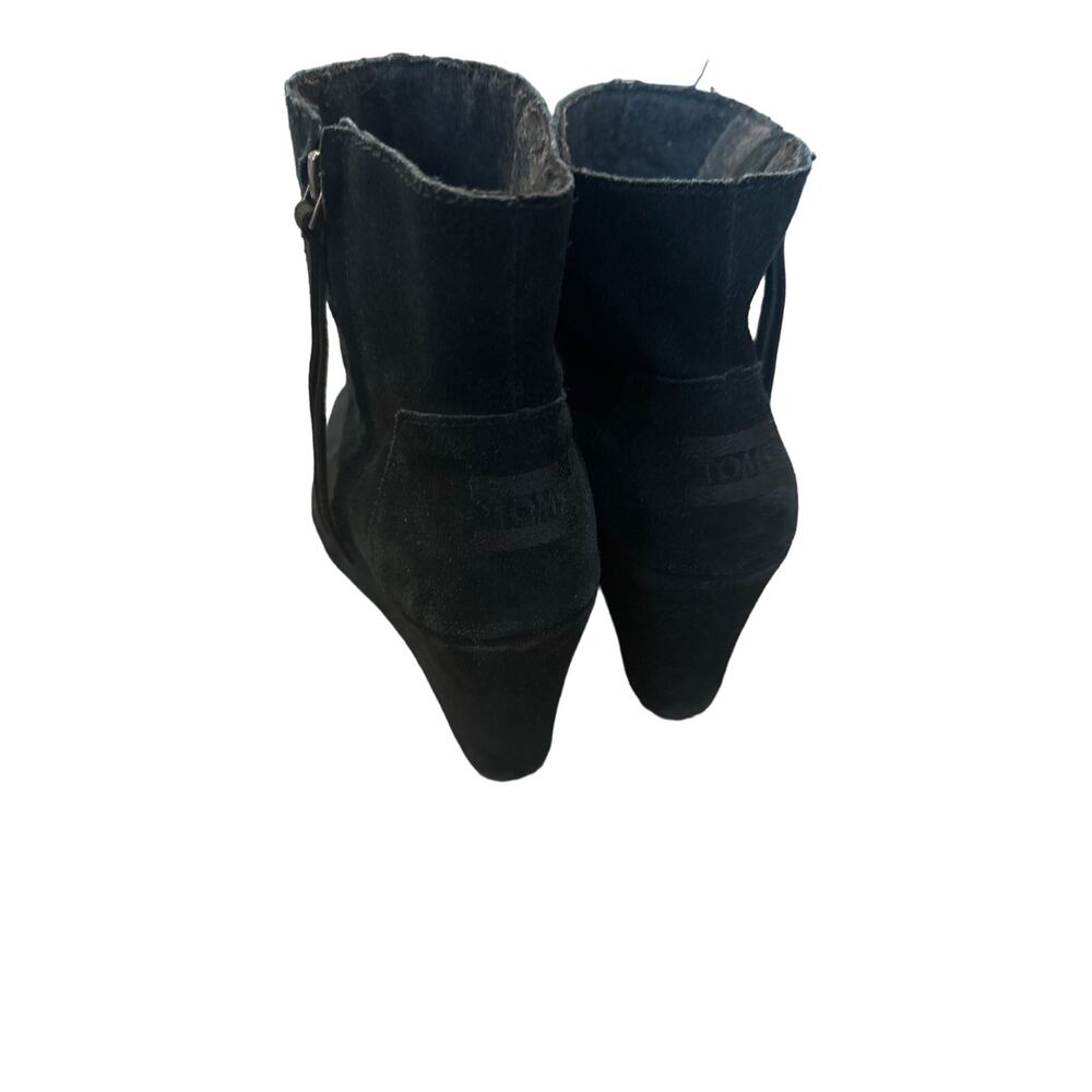TOMS Desert Wedge Booties Black, Women’s 9 - Picture 4 of 5